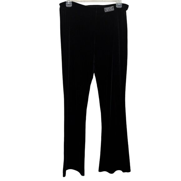 VERSACE Jeans Couture Black Velvet Pants Size M - Picture 1 of 11
